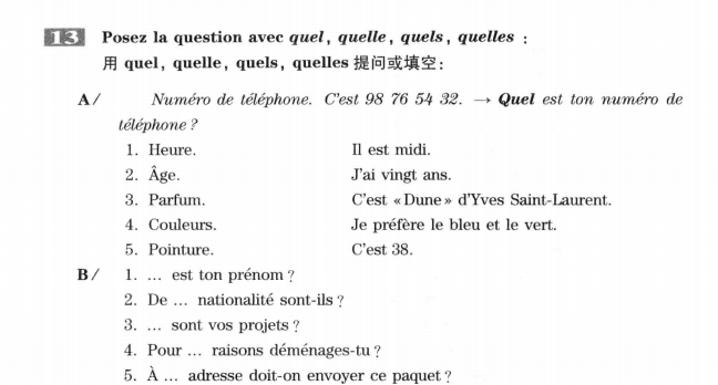 Lequel Laquelle Lesquels Lesquelles übungen